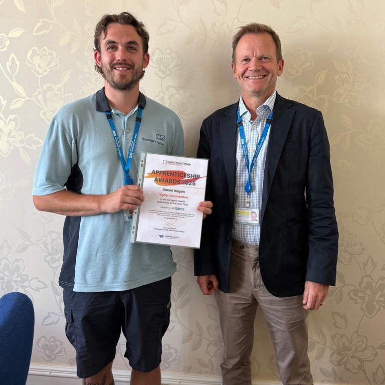 Daniel Hagan with CEO Joe Teape