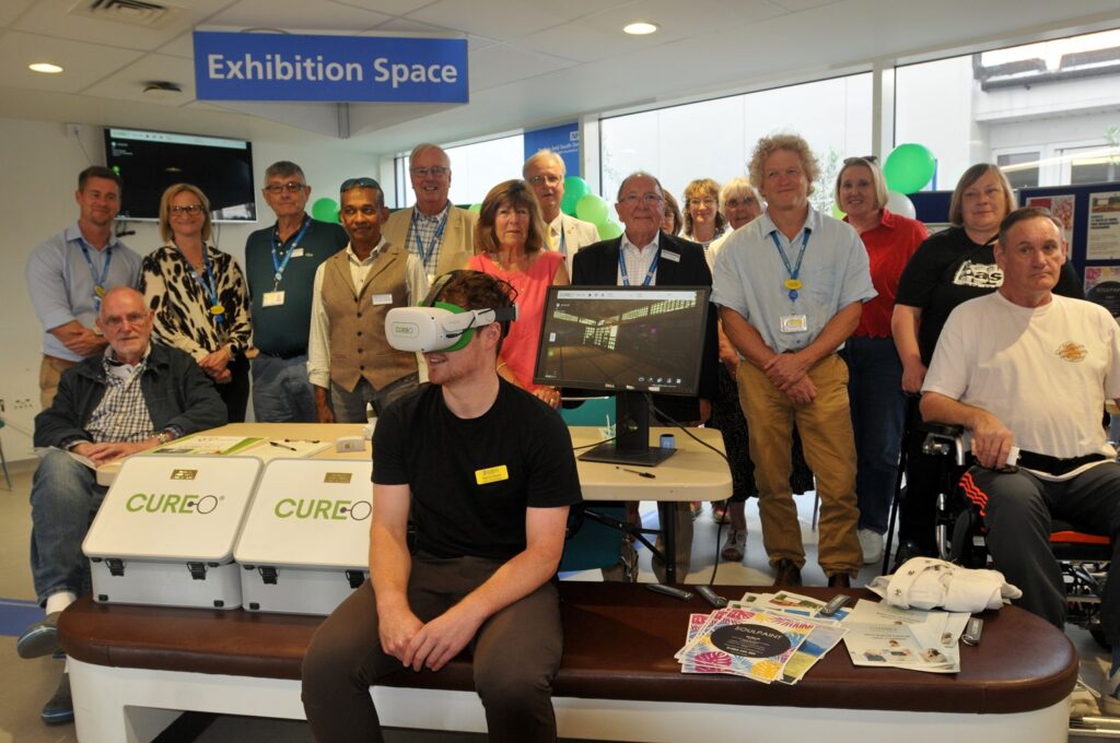 The Pain Management team with former patients, and the Torbay Hospital League of Friends at the summer showcase event