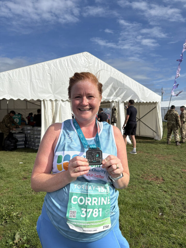 NHS Torbay Blue Wave runner Corrine Jackson