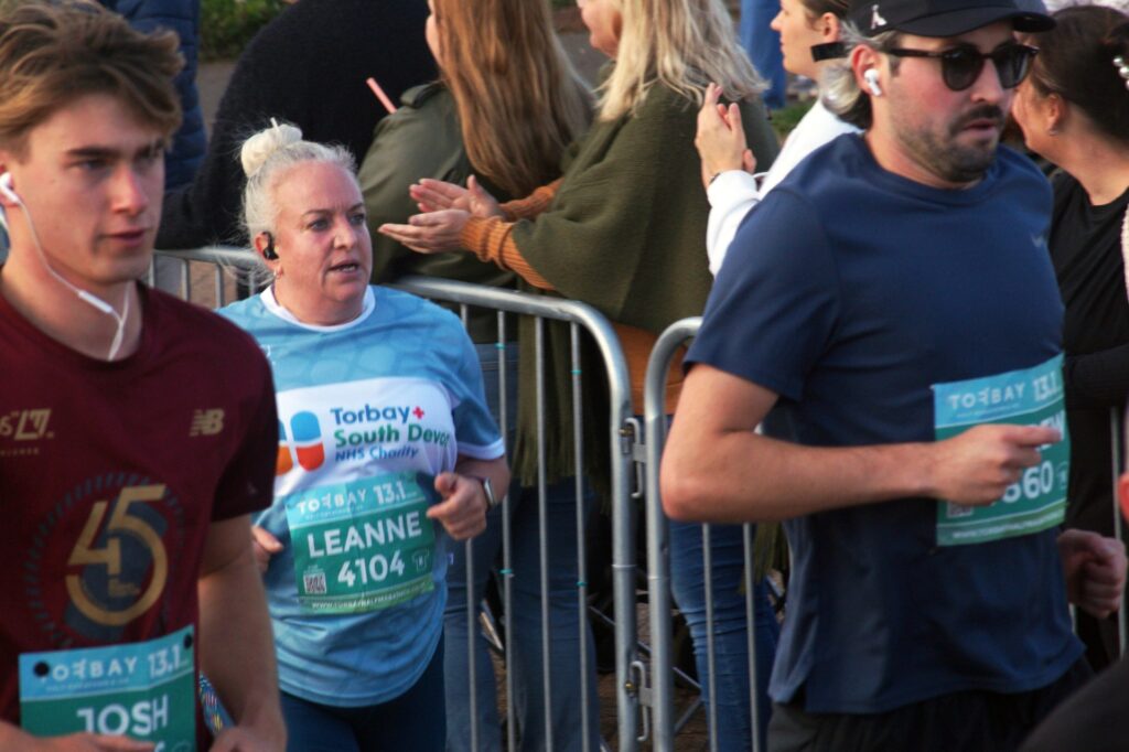 NHS Torbay Blue Wave runner Leanne Walker