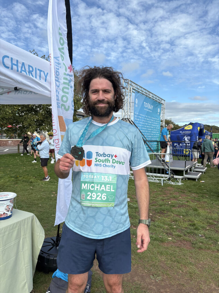 NHS Torbay Blue Wave runner Michael Dugdale