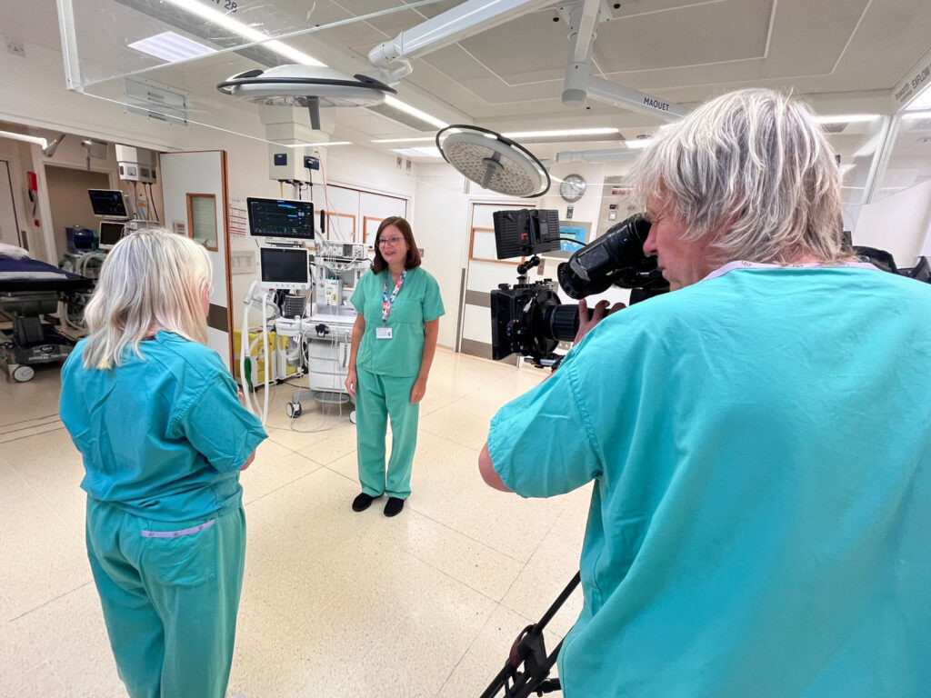 BBC Spotlight filming a feature to raise awareness of our new myrecovery app