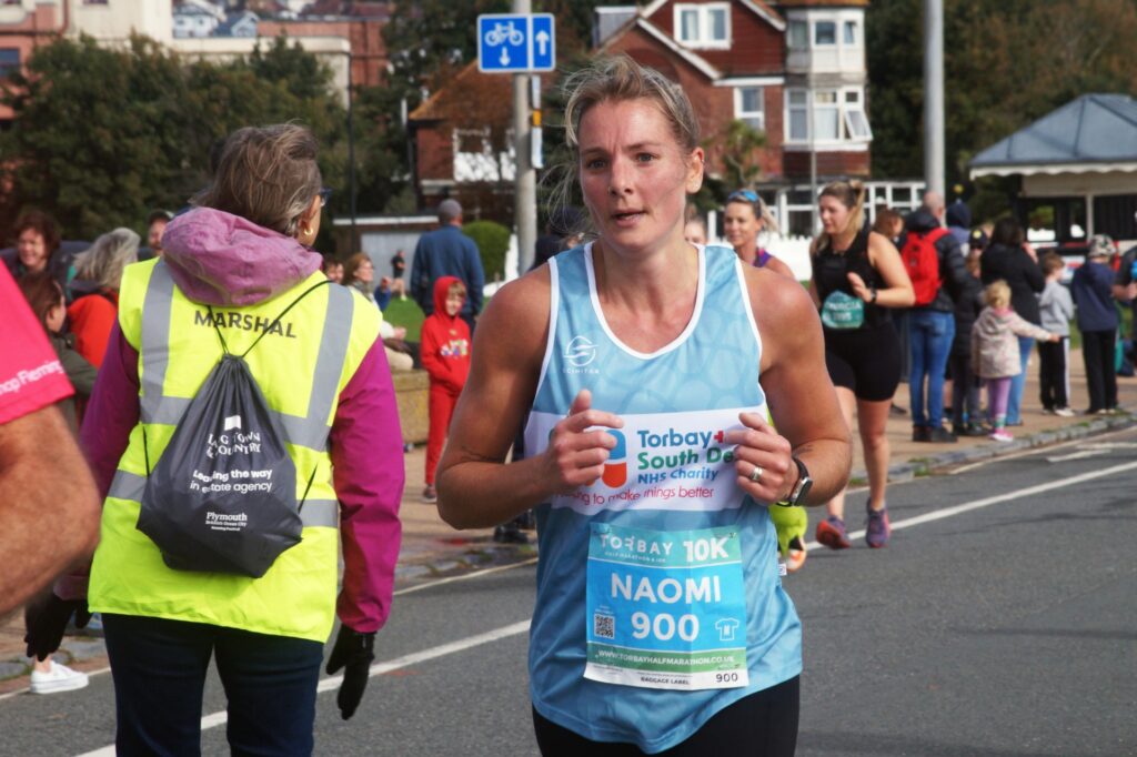 NHS Torbay Blue Wave runner Naomi Willicott