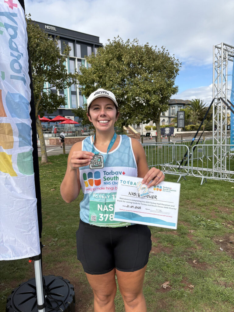 NHS Torbay Blue Wave runner Nasib Power