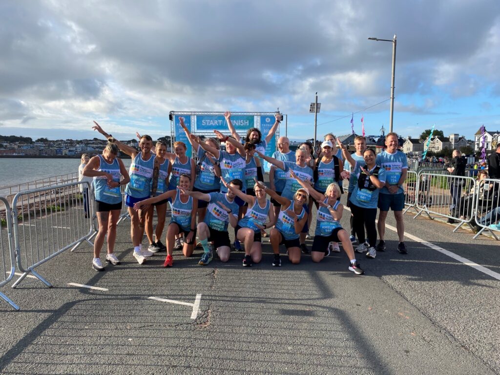 NHS Torbay Blue Wave runners group photo