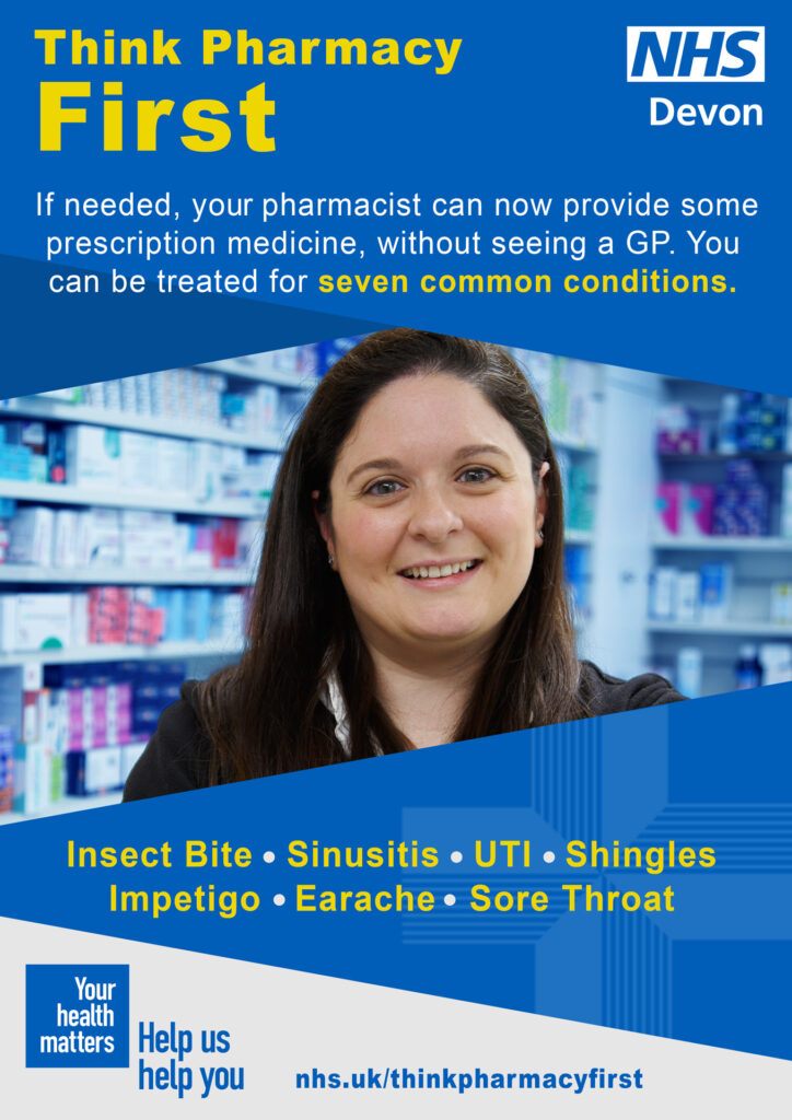 Think Pharmacy First Poster