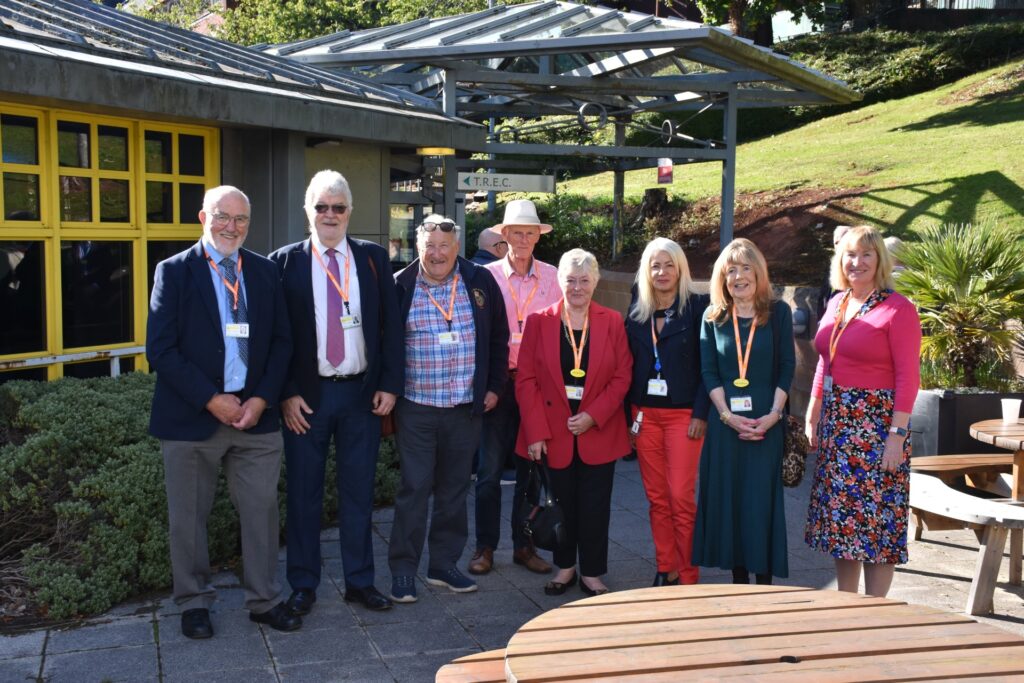 Photo featuring some of our governors outside the TREC building at Torbay Hospital