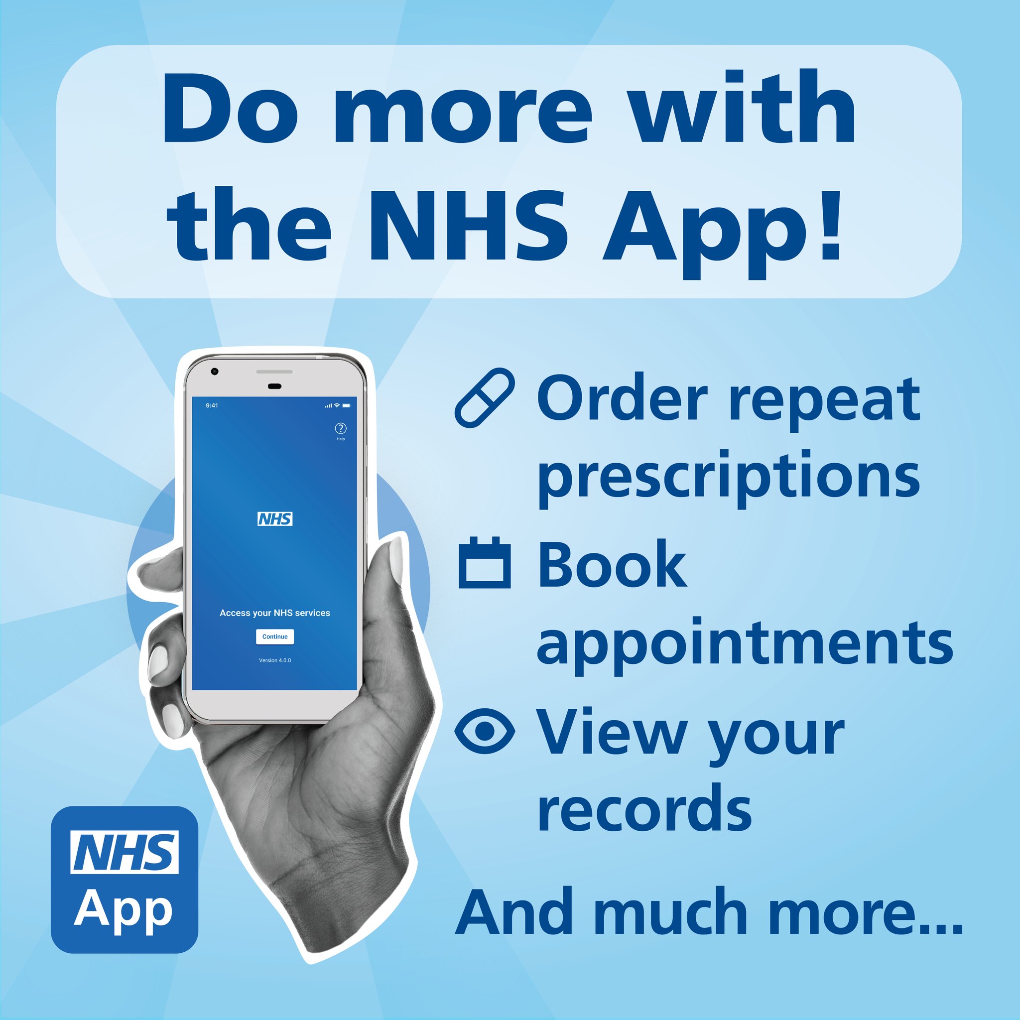 Do more with the NHS App! banner advert