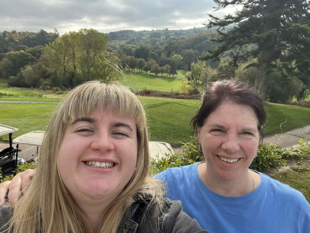 Left to right: Jess Baker with her mum, Kate Baker