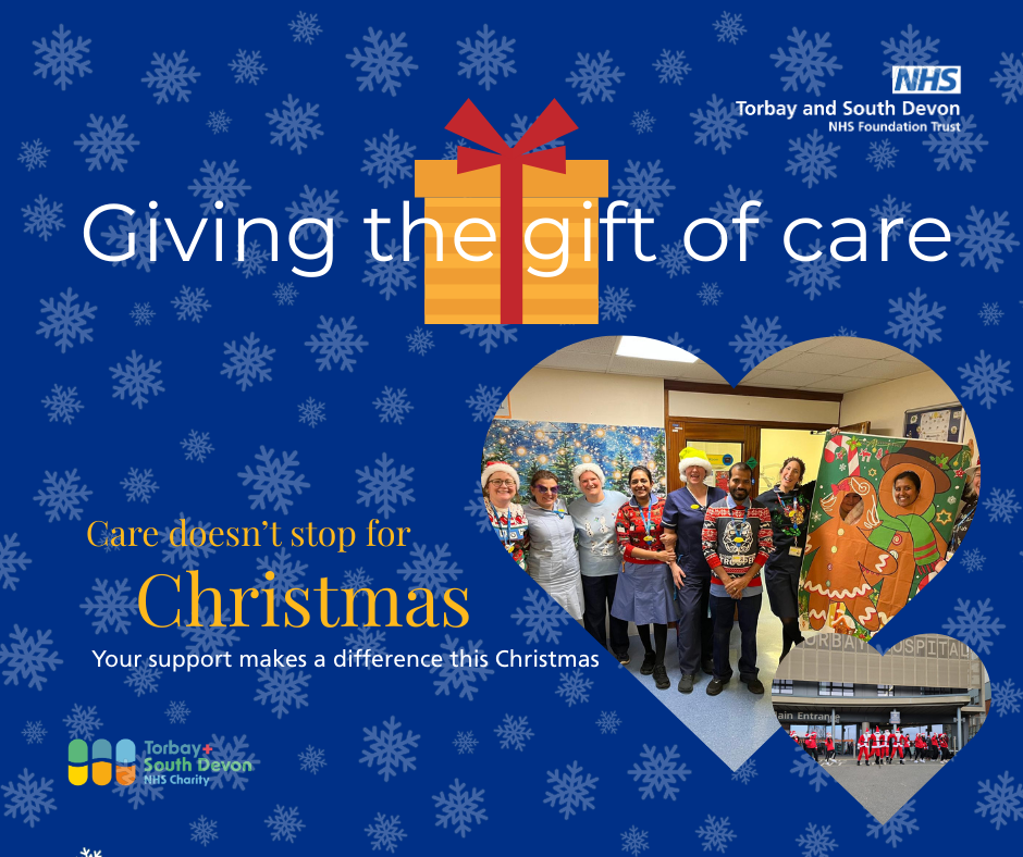 Giving the gift of care Christmas 2025 campaign promotion graphic