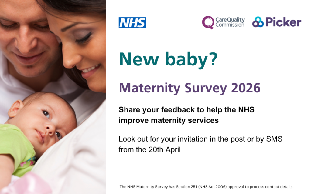 CQC maternity survey banner graphic.