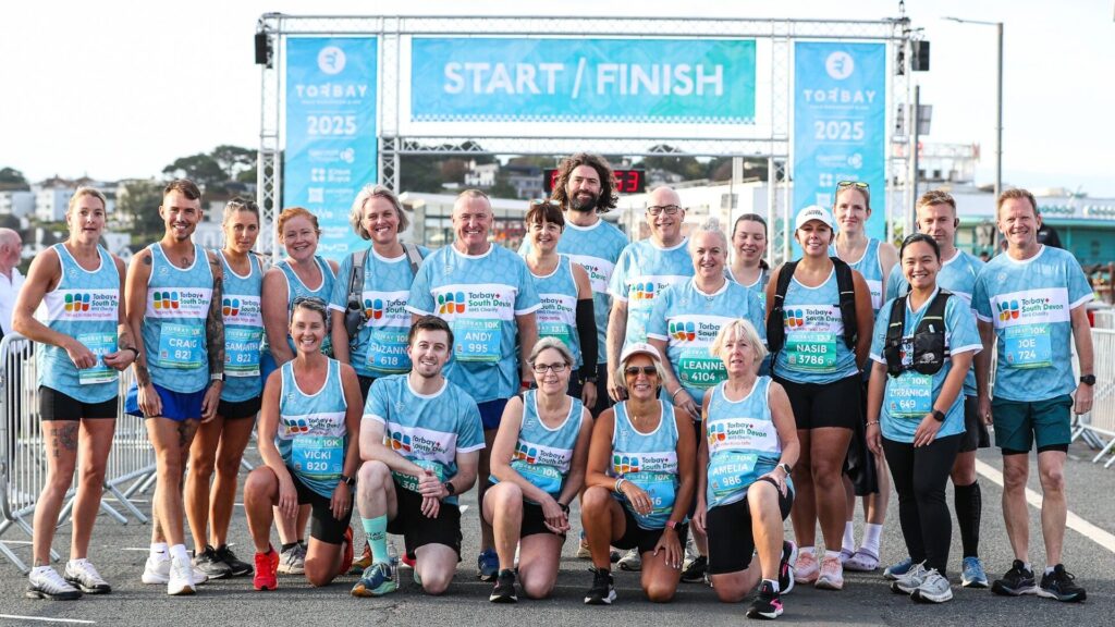 Our charity fundraisers who took part in the Torbay 10K and Half Marathon in 2025