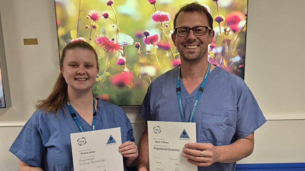 Emma Acton and Mark O'Brien