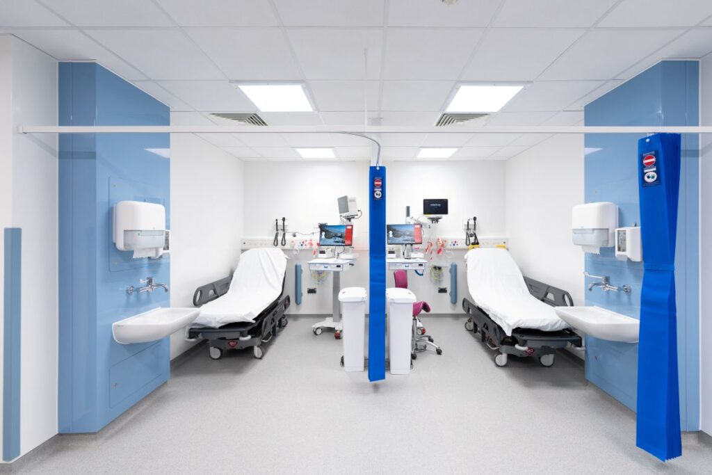 Tow minor injuries bays in the Emergency Department at Torbay Hospital