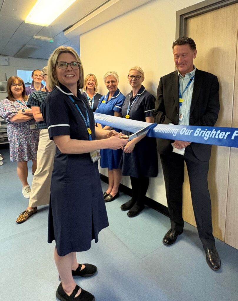 Maternity triage team and colleagues at the cutting of the ribbon for the new maternity triage area.