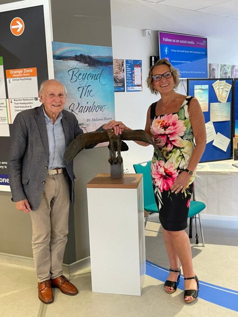 Mel Hearn at the launch of her book, Beyond the Rainbow
