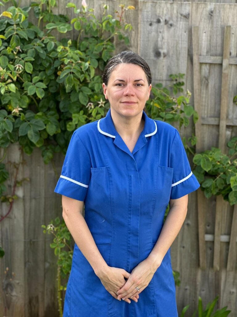 Fay Martin in her nurse uniform