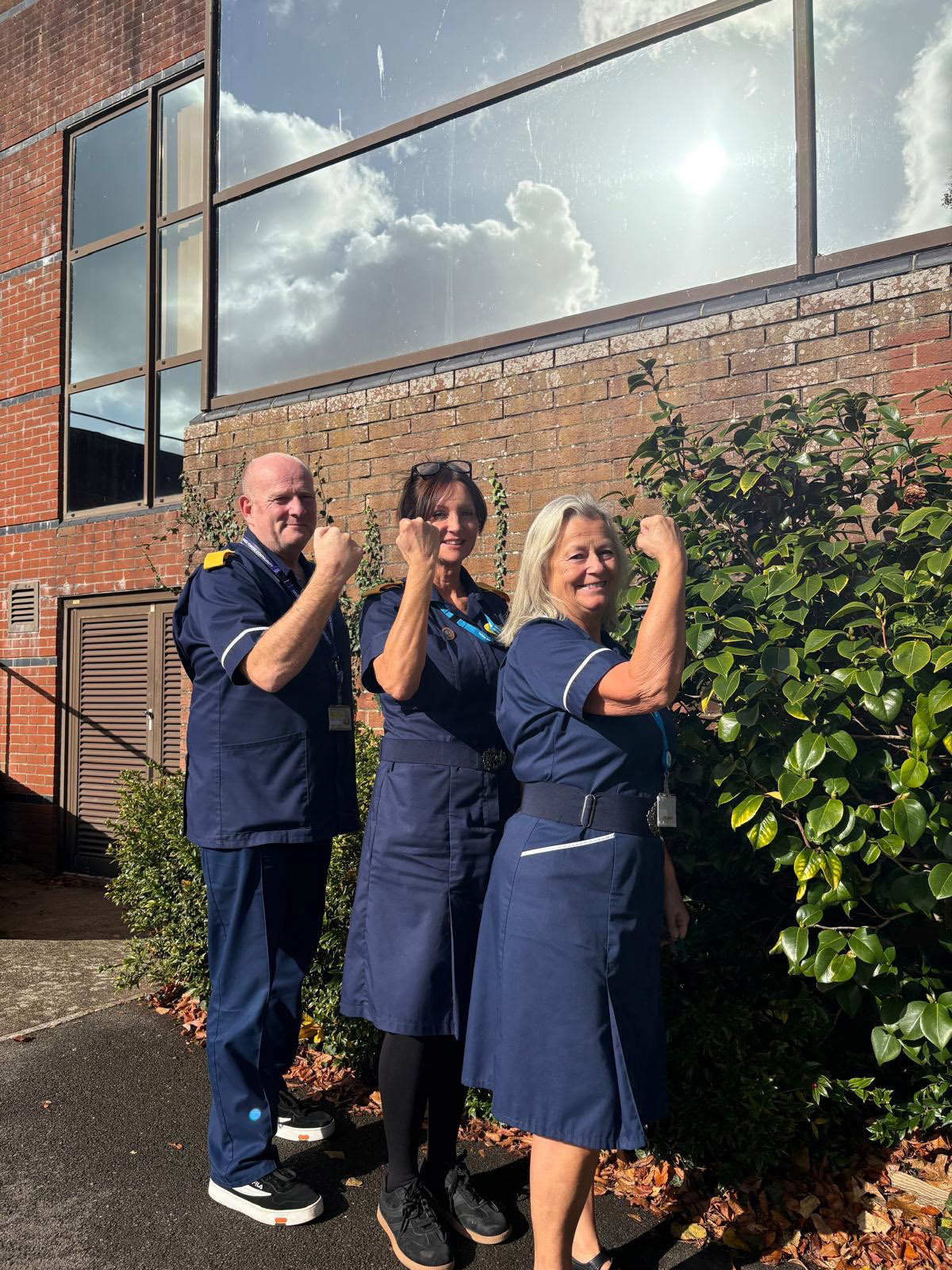Three of our flu vaccinators at Torbay Hospital