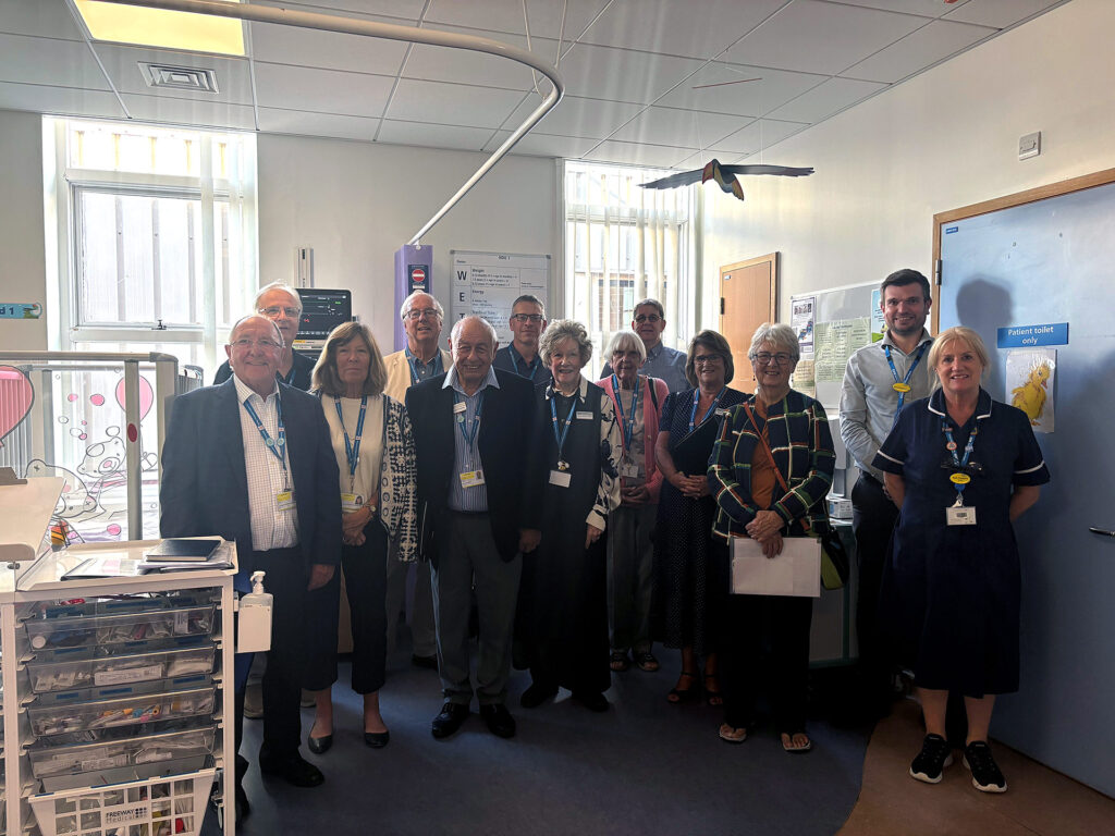 Members of Torbay Hospital League of Friends and colleagues from our Special Care Baby Unit, Paediatric Emergency Department and children’s wards