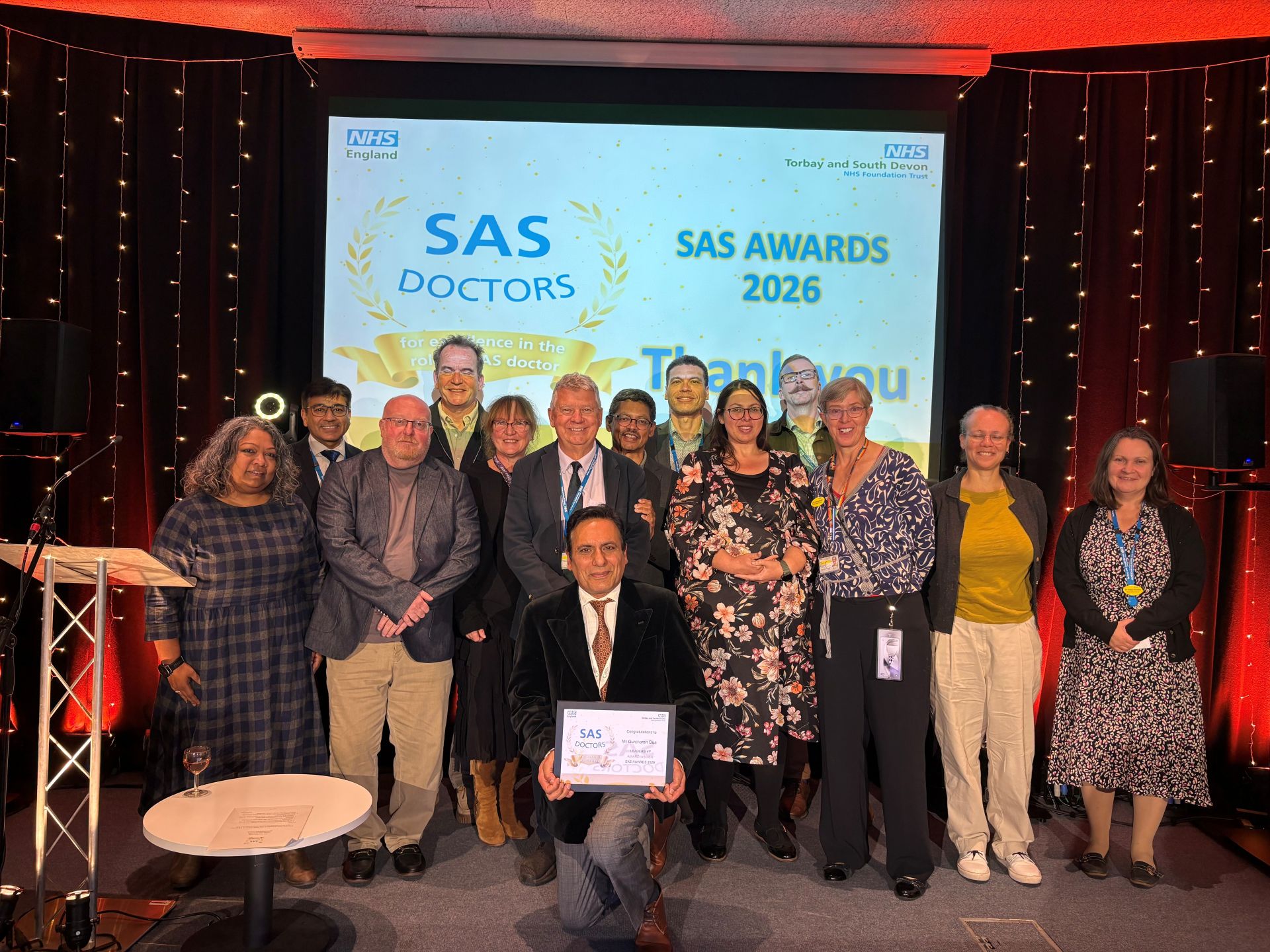 A group of people at the SAS Doctors Awards