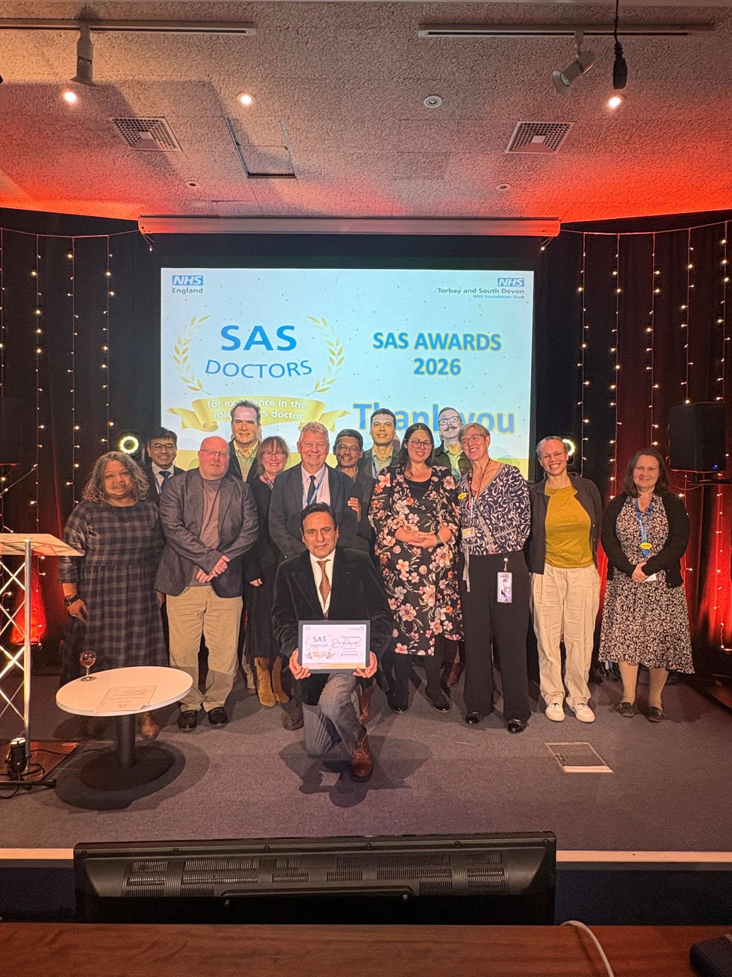 A group of people at the SAS Doctors Awards